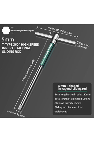 Choice 5mm T/L 2.5/3/4/5/6/8/10mm Torx Screwdriver T Type Allen Hex Wrench Ch...