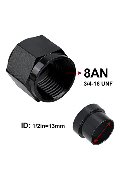 Choice3 AN8 4AN 1/4 6AN 3/8 8AN 1/2 12AN 3/4 10AN Female to 5/8"Hardline Tube...
