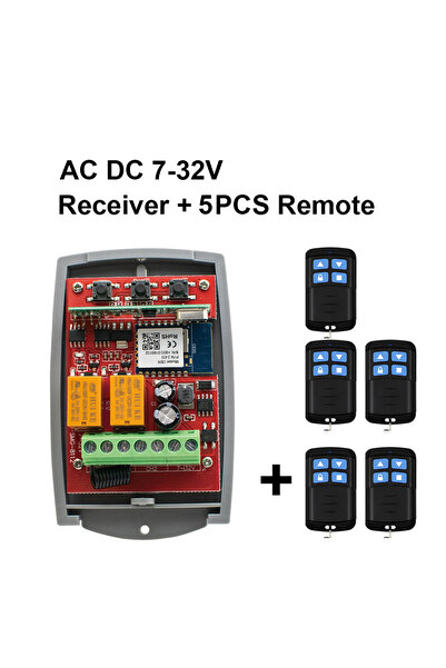 Choice8 7-32VReceiver 5XRF 433MHz Universal Tuya Smart wifi Garage Door Opene...