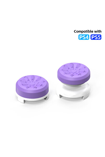 Choice Purple For PS4 PS5 2Pcs Hand Grip Extenders Caps for PS4 Game Controll...