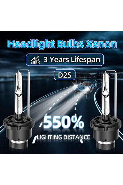 Choice7 D2S 6000 K 35W D2S D4S Xenon Headlight Bulbs 4500LM Canbus No Error D...