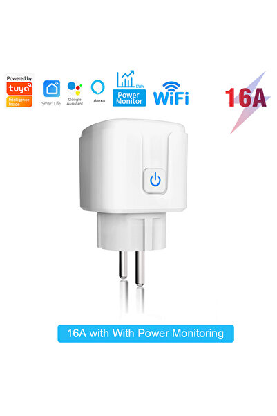 Choice7 16A 1PCS Tuya Smart Socket EU 16A/20A WiFi Smart Plug With Power Moni...