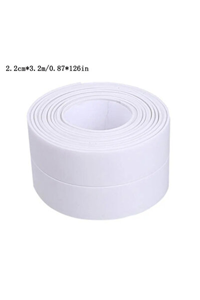 Choice 3.8CM 3.2M WHITE 1m/3.2m PVC Waterproof Sealing Tape for Bathroom Sink...
