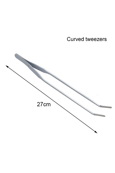 Choice3 27 Curved forceps Aquarium Scissors Tweezers Tool Fish Tank Plants Wa...
