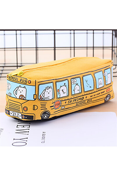 Choice YELLOW 1 Pcs Colors Large Capacity Pencil Case Kawaii Pencilcase Schoo...