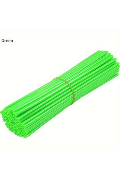 Choice4 green 72pcs Bicycle Wheel Spoked Protector Wraps 24cm Wheel Rim Spoke...