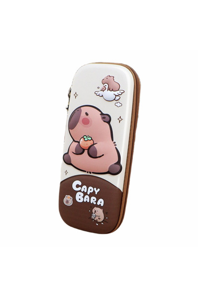 Choice Dark capybara 3D Stereo Cute Capybara Pencil Case Drop Resistant Water...