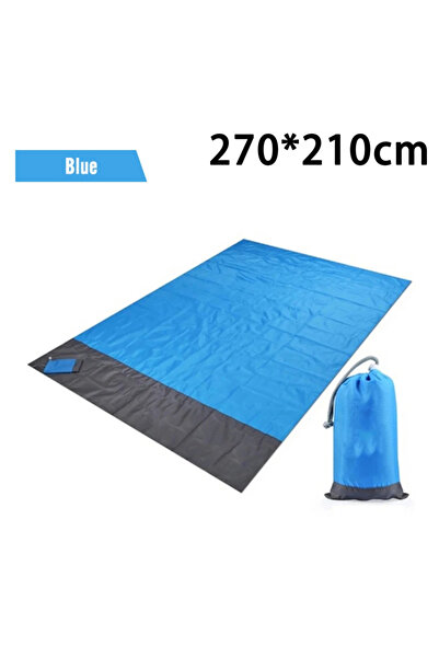 Choice 200cm x 210cm Blue gray Waterproof Beach Mat Extra Large Outdoor Campi...