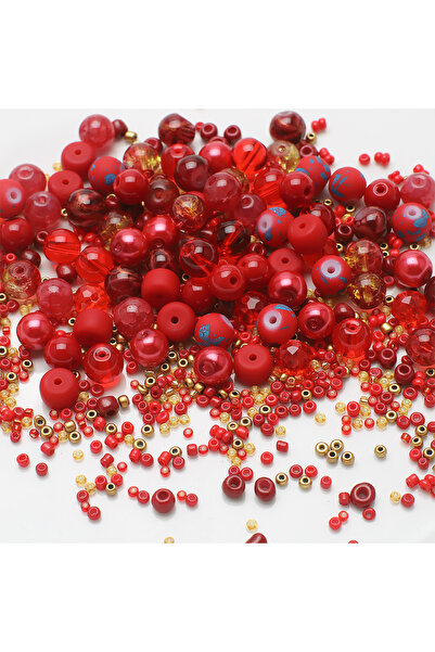 Choice7 Red 40g Mixed Size Colorful Czech Glass Seed Beads Loose Round Spacer...