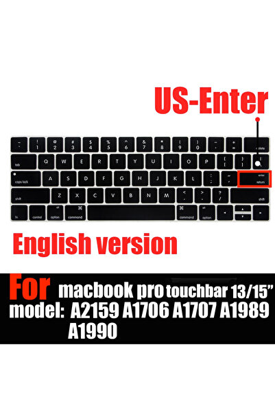 Choice US Egnlish A2159 Keyboard Cover Skin for MacBook Pro with Touch Bar 13...