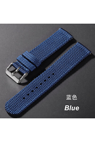 Choice18 20mm Blue 18/20/22/24mm Nylon Watch Band for Army Canvas Woven Nylon...