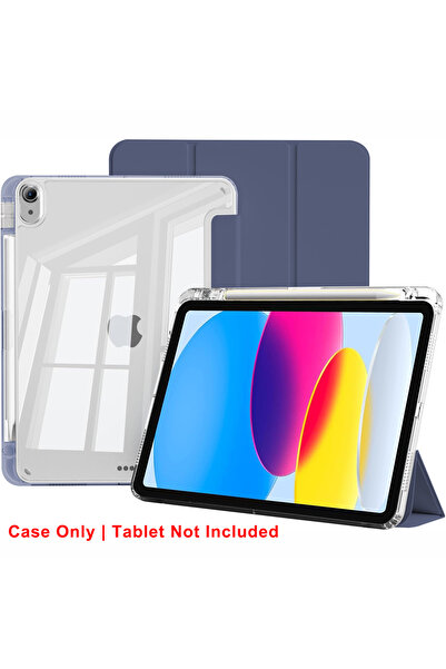 Choice7 iPad 11th 2025 A16 TM-YKL Navy Blue Clear Crystal Tablet Case With Pe...