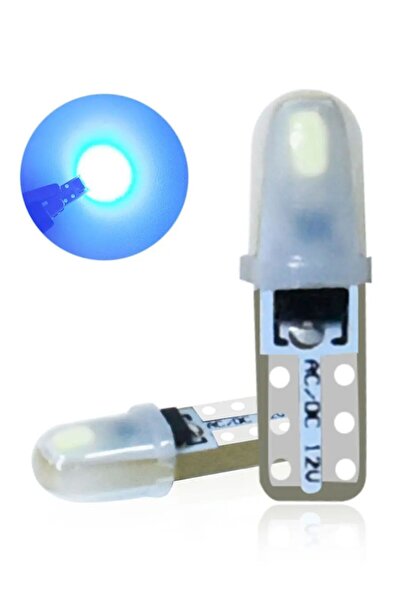 Choice21 10 مصابيح قراءة LED فائقة السطوع من الكريستال الأزرق، T5 بقوة 1.2 وا...