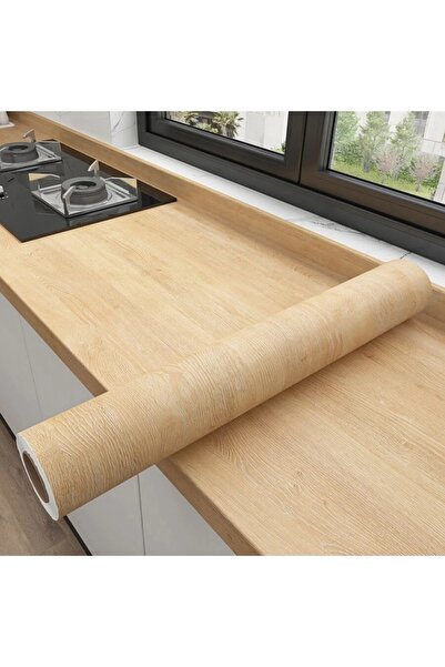 Choice 5mx50cm Yellow Oak HXM 1 Roll Pvc Oil-proof Wood Grain Sticker Self-ad...