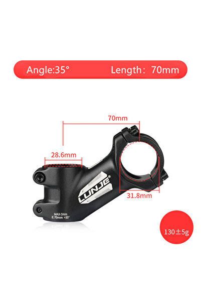 Choice 35Degree-70mm Ultralight Bicycle Power Stem 10°/17°/25°/35° MTB Road B...