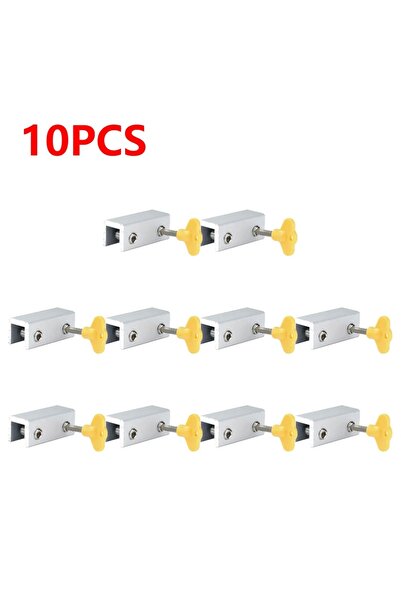 Choice 10PCS double hole Sliding Sash Stopper Cabinet Locks Straps Doors Secu...