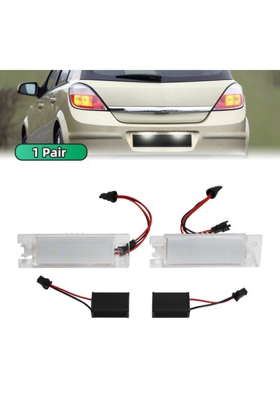 Choice Pair 2Pcs Canbus Car LED Number License Plate Light for Opel Vectra C ...