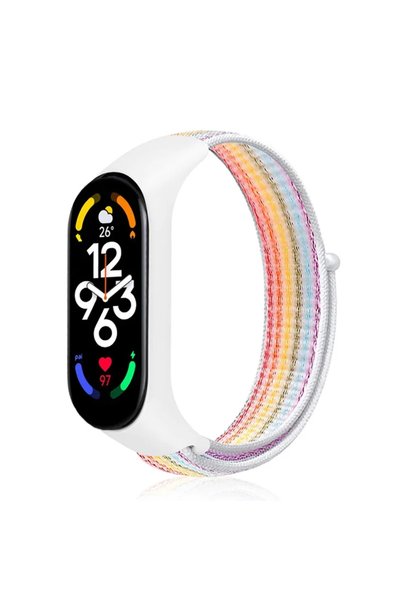 Choice7 For Mi band 4 3 Rainbow 16 Nylon loop For Xiaomi Mi Band 7-7 nfc smar...