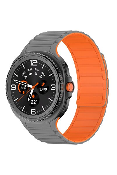 Choice Galaxy Watch 8 40mm Grey Orange Silicone Strap for Watch 8 40mm 44mm O...