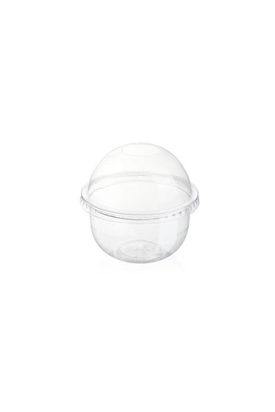 Choice 250ml 50pcs Pudding Cups Wiht Lids Plastic Boxes Ice-Cream Mousse Dess...