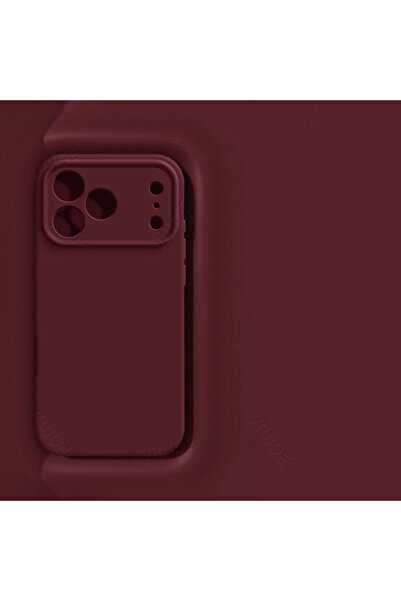 Choice29 iPhone 13 wine red Original Silicone Feel Lens Protection Case For i...