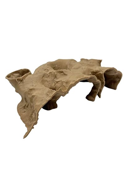 Choice Beige Funny 3D Printing Fish Tank Underground Cave Rest Safe Betta Cav...