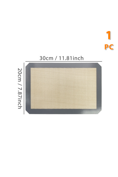 Choice 1pc Grey30x20 1PC, 2PCS Silicone Baking Mats for Oven, 2 Sizes 30/42cm...