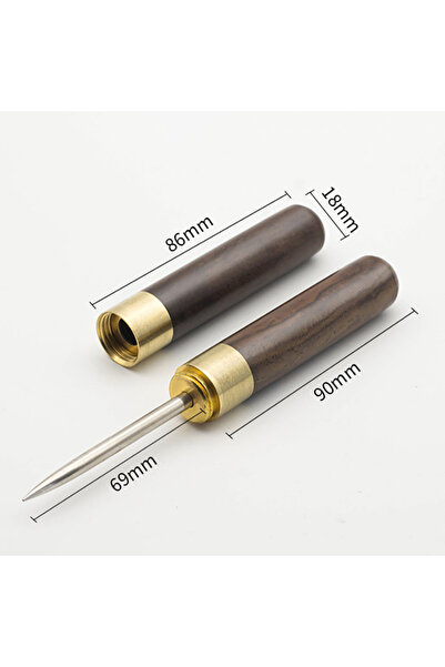 Choice3 3 LMETJMA Ice Pick With Cover Stainless Steel Ice Pick with Wooden Ha...