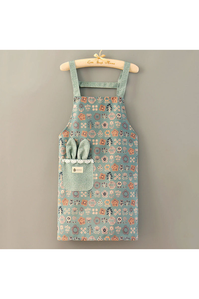Choice4 A5 1PC Fashion Floral Bunny Ear Restaurant Kitchen Sleeveless Large P...