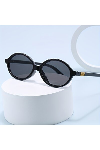 Choice1 Black Gary 1 Pair of Fashionable Black Round Women's Glasses - UV Res...