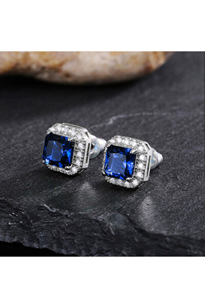 Choice E803 Huitan Rectangle/Square Green Cubic Zircon Stud Earrings Women El...