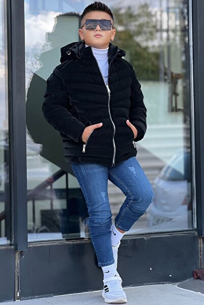 Zaziko Kids Boy's Detachable Hooded, Densely Stitched Nova Fabric Winter Puff...