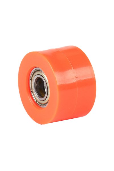 Choice10 orange 8mm Universal Motobike Chain Roller Tensioner Pulley wheel gu...