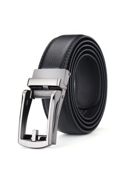 Choice15 140cm black Men's Click Belt Business Luxury Designer Brand Genuine ...
