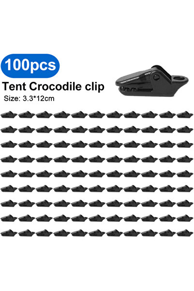 Choice 100pcs 10/20/50pcs Sturdy Tent Clips Outdoor Tarpaulin Clips Anti-wind...