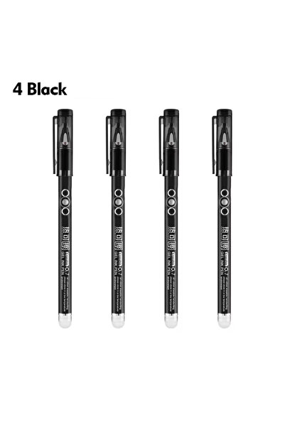 Choice7 Black 4Pens 4/12PCS Heat Erasable Pens Bullet Nib Colored Heat Sensit...