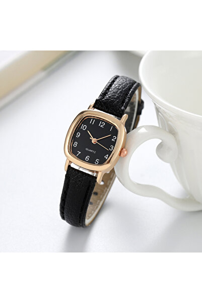 NOTHING Black Black Women's Watch Fashion Small Arabic Quartz Watches Leather...