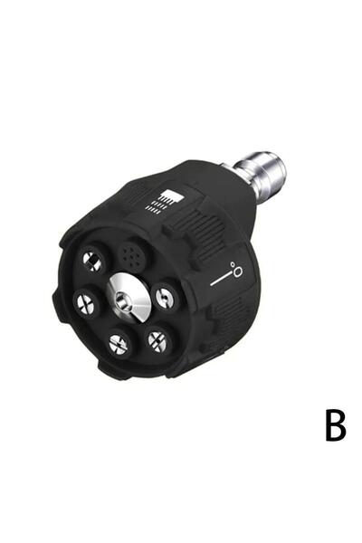Choice black 6 in 1 Power Washer Nozzle's,With 1/4 Inch Quick Connector,0 15 ...
