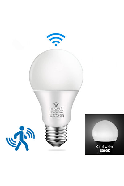 Choice 15W Cold White 6PCS 220V PIR Motion Sensor Lamp 9W 12W 15W 18W LED Bul...