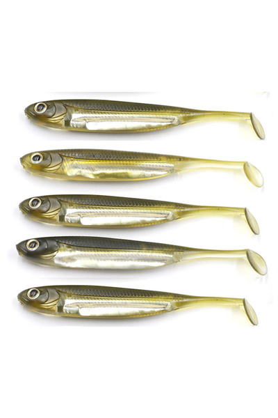 Choice 10cm 5.8g-5pcs Gold 5Pcs/Set Soft Fishing Lure Silicone Bait 6g/10g Sh...