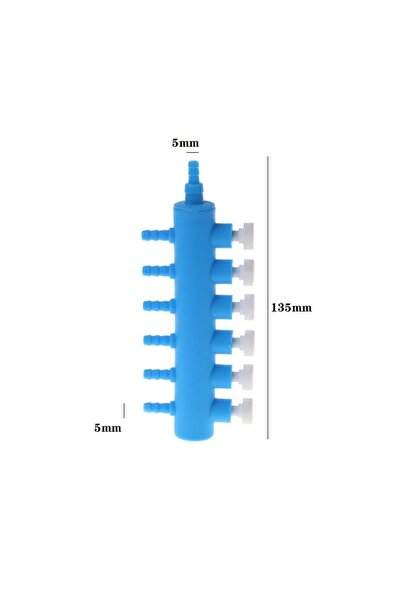 Choice5 6 Aquarium Air Pump Hose Splitter Air Distributor Adjustable Tracheal...