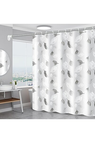 Choice 200*200cm 1pc Lightweight Shower Curtain Liner with Hooks, Plastic Lea...