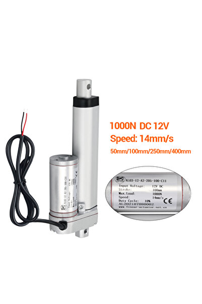 Choice5 300mm stroke 1000N DC 12V Linear Actuator Push 100kg 1000N 50mm 100mm...