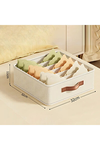 Choice 1PC Large-6Cells 1-5PCS Fabric Drawer Organizers for Underwear Socks B...