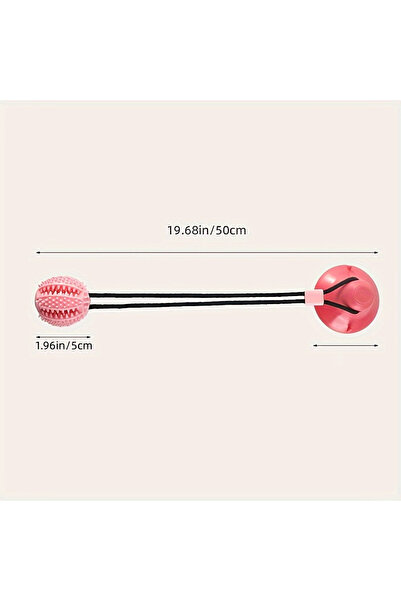 Choice Pink Interactive Dog Suction Cup Toy with Sound and Food Leakage - Dur...