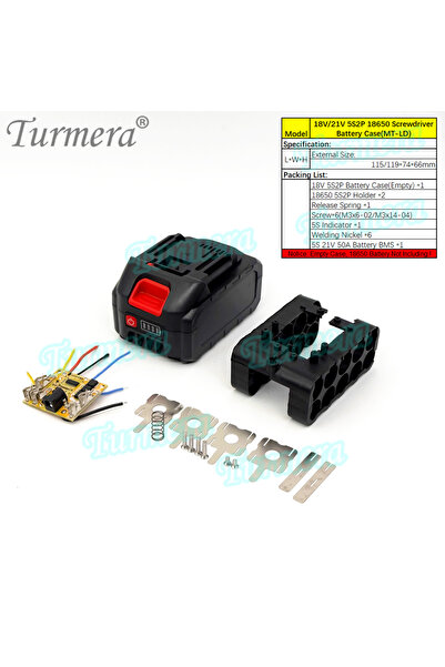Choice 5S2P Box BMS LD Turmera 18V 21V Screwdriver Battery Case 5X 10X 15X 20...