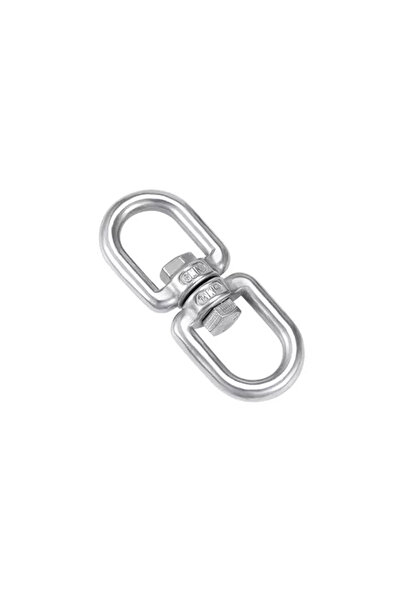 Choice M10 OO 304 Stainless Steel Double Ended Swivel Eye Hook Ring Connector...