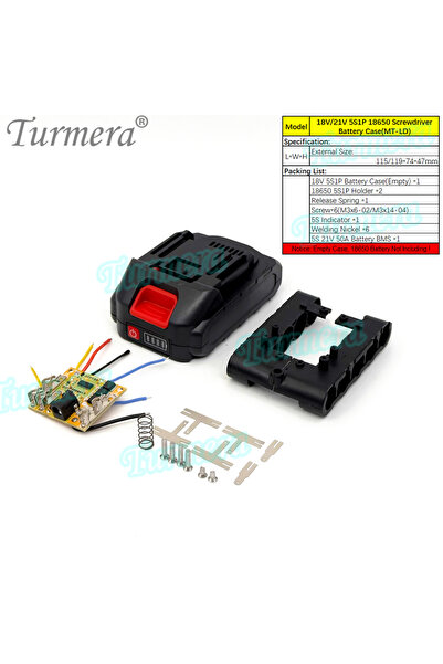 Choice10 5S1P Box BMS LD Turmera 18V 21V Screwdriver Battery Case 5X 10X 15X ...