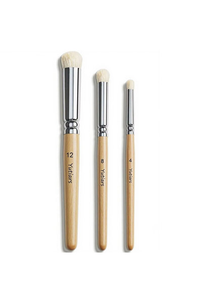 Choice 3pcs Miniature Paint Brushes Set - Premium Goat Hair Dry Brushes for M...