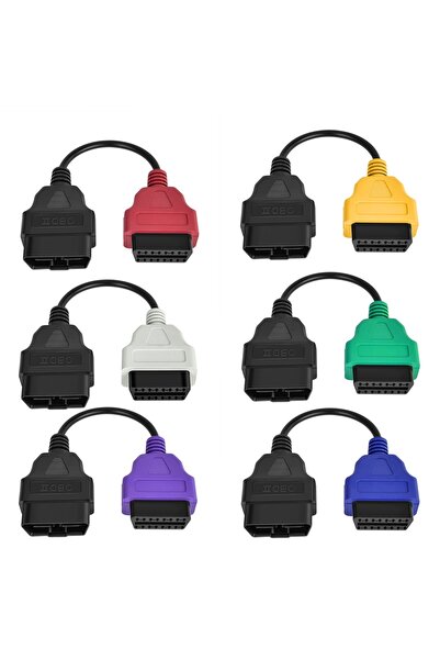 Choice6 6 ألوان من كابلات محول تشخيص السيارات OBD 2 متعددة الوظائف لفحص وحدات...